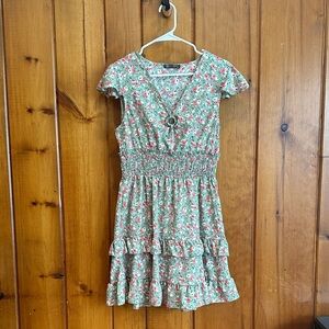 PrettyGarden Women’s Green Floral Dress Size M